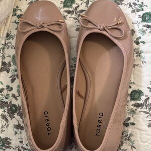 Torrid Women's Blush Patent Ballet Flats 10.5 WW
